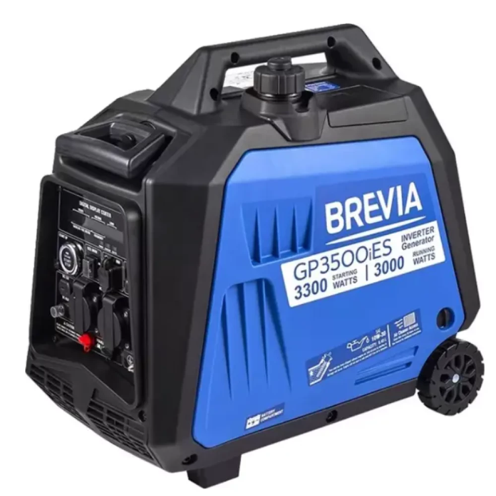 Генератор инверторный бензиновый BREVIA GP3500iES, с автозапуском
